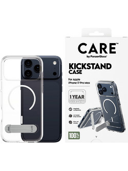 Διάφανη Θήκη CARE by Panzerglass Kickstand με White MagSafe για iPhone 17 Pro Max