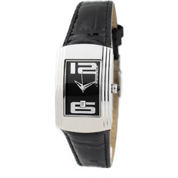 Chronotech Γυναικείο Ρολόι με Μαύρο Δερμάτινο Λουράκι CT7017L-04