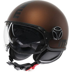 Momo FGTR Evo Mono Matt Espresso Black Κράνος Μηχανής Jet 980gr