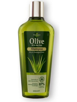 Herbolive Oil & Aloe Vera Σαμπουάν για Επανόρθωση για Ξηρά & Ταλαιπωρημένα Μαλλιά 200ml