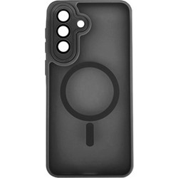 Back Cover Bumper Plexiglass με MagSafe και Προστασία Καμερών για Samsung A37 Μαύρο