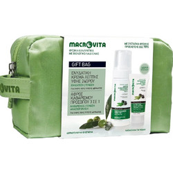 Macrovita Promo Ultra Fine 24h Moisturizing Face Cream with Olive Oil & Aloe Vera 50ml & Face Cleansing Foam 150ml & Δώρο Νεσεσέρ 1 Τεμάχιο