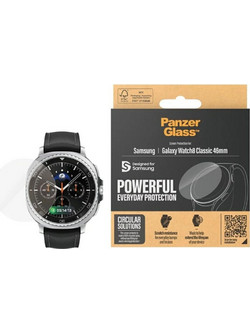 PanzerGlass Tempered Glass Screen Protector For Samsung Galaxy Watch 8 Classic 46mm - Transparent - (PAN001379-0)