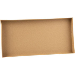 Beauty Home Δίσκος ορθογώνιος από χάρτινο Κραφτ 40x20x4cm - Κατάλληλος για Τρόφιμα