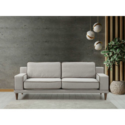 Stewe Home Πολυθρόνα Καφέ Κρεμ 226x63x93cm Noir