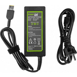 Green Cell Φορτιστής Laptop 65W 20V 3.25A για Lenovo με Ενσωματωμένο Καλώδιο Τροφοδοσίας AD38AP
