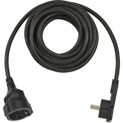 Brennenstuhl Καλώδιο Προέκτασης με Επίπεδο Φις 5m/ H05VV-F/ 3G1,5 Black (1168980050) (BNN1168980050)