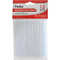 Foska Κόλλα Σιλικόνης Σετ 12τμχ 11,2mmX10cm