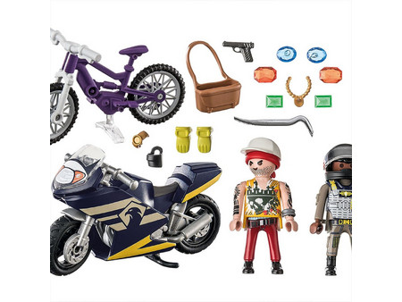 Playmobil City Action Αστυνομική Καταδίωξη Ληστή Κοσμημάτων για 4-10 Ετών 71255