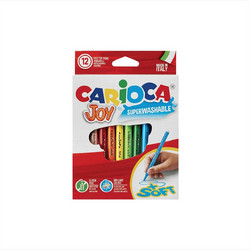 Carioca Joy Superwashable Soft Tip Μαρκαδόροι Ζωγραφικής Σετ 12 Χρώματα
