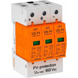 Αντικεραυνικό Type 1+2 Σειράς V25 3Pole 900V DC