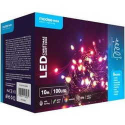 Modee Lighting 100 Χριστουγεννιάτικα Λαμπάκια LED Πολύχρωμα 10m