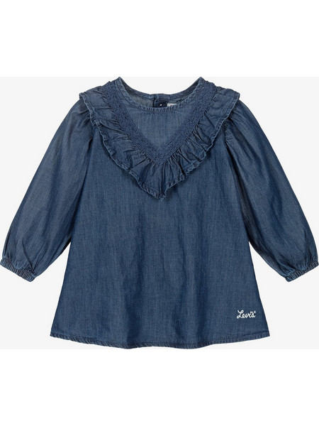 Levis Φόρεμα Wild West Ruffle Dress 1EN585-DCR Τζην Σκούρο Κορίτσι