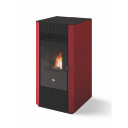 Eva Calor Irma 10C Bordeaux Καναλάτη Σόμπα Pellet Αεραγωγών Αερόθερμη 9.2kW