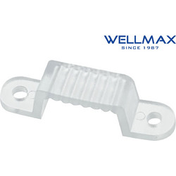 ΣΤΗΡΙΓΜΑ ΚΛΙΠ ΣΤΕΡΕΩΣΗΣ ΤΑΙΝΙΑΣ LED 12mm WELLMAX (ΣΕΤ ΜΕ 5)