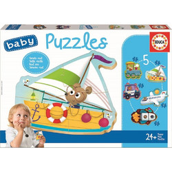 Παιδικό Puzzle Educa Baby Τα πρώτα μου Οχήματα 3 + 4 + 5 Κομμάτια