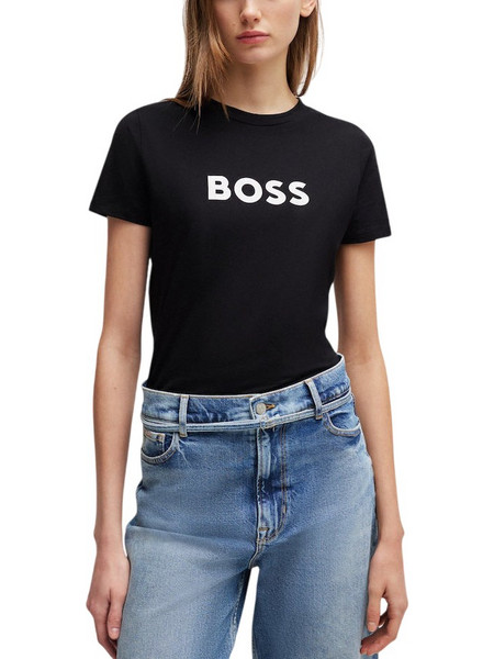 Γυναικείο C_Elogo 5 T-Shirt Μαύρο BOSS 50501139-001