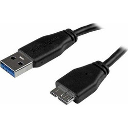 StarTech Regular USB 3.0 to micro USB-B Cable Μαύρο 0.15m
