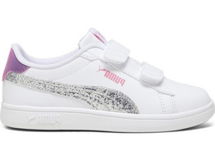 Puma Smash Star Glow 3.0 Παιδικά Sneakers Λευκά 392584-01