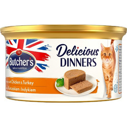 Butcher's Delicious Dinners Chicken & Turkey 85gr