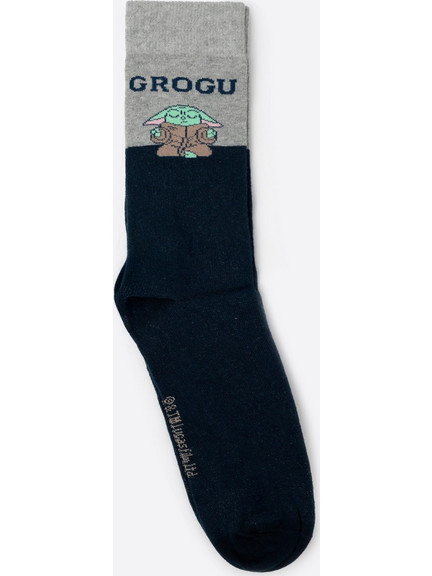 Admas Ανδρική Βαμβακερή Κάλτσα Star Wars Grogu Cute - Multicolor