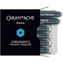 CARAN D'ACHE ΑΜΠΟΥΛΑ ΤΥΡΚΟΥΑΖ ΜΕΛΑΝΙ 6 ΤΕΜΑΧΙΑ