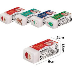 Γόμα Χριστουγεννιάτικη MP 1.5x2x6cm διάφορα σχέδια 1τμχ CH57001