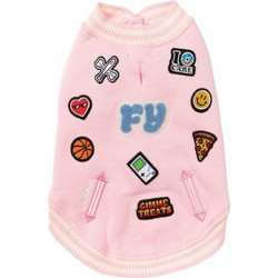 FuzzYard Φούτερ για Σκύλους The Letterman Ροζ - Φούξια 70cm, XXL