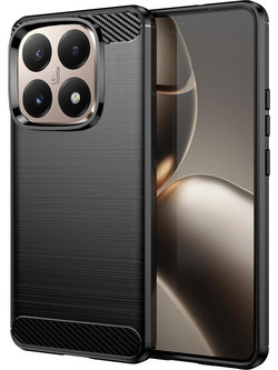Techsuit Carbon Silicone Back Cover Black (Xiaomi 15T)