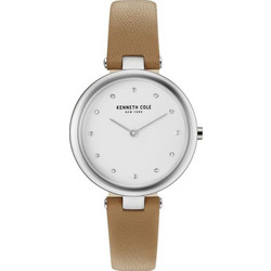 Kenneth Cole Γυναικείο Ρολόι με Μπεζ Δερμάτινο Λουράκι KC50513001