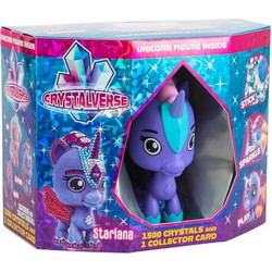 Φιγούρα Μονόκερου Crystalverse Classic Starlana Unicorn Figure με 1500 Κρυστάλλους CV-003