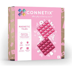 Connetix Pastel Pink & Base Plate Berry CT-P-PB002-BP