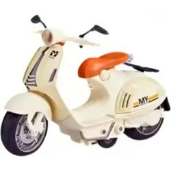 Μοτοσυκλέτα Vespa με φως και ήχο 16.5cm Λευκό