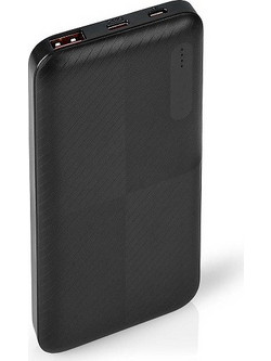 Nedis Power Bank 10000mAh 18W με Θύρα USB-A & Θύρα USB-C Power Delivery Black