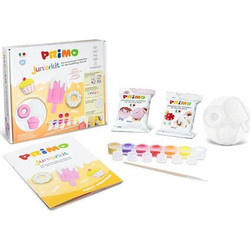 Juniorkit Primo Sweet Creations Set (+2 Pastel πηλοί 250gr, καλούπι, τέμπερες,creative book) 7042947