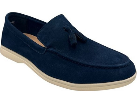 Mitsuko GS01590M-BLU Ανδρικό casual μοκασίνι με διακοσμητικό φουντάκι - Μπλε