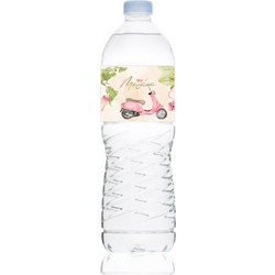 Ετικέτα Νερού Βάπτισης για μπουκάλι 0,5L Αυτοκόλλητη 20 x 4 εκατοστά με Βέσπα, Κάκτος