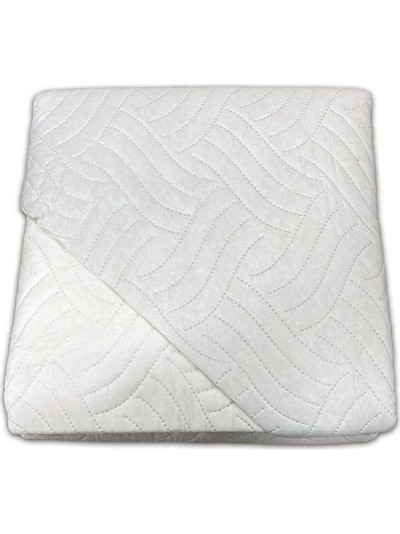 Κουβερλί Διπλό Microfiber Διπλής Όψης Κύμα Γαρύφαλλο 220x240
