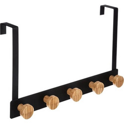 ΚΡΕΜΆΣΤΡΕΣ & ΚΑΛΌΓΕΡΟΙ DOOR HOOK 5H MTL/BAMB BLACK 151570A