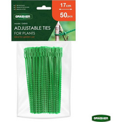 Δεματικά Φυτών 17cm Grasher (50τμχ) - Ρυθμιζόμενα & Επαναχρησιμοποιούμενα