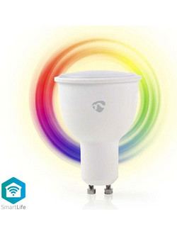 Wi-Fi έξυπνη λάμπα LED σε RGB και θερμό λευκό, GU10, 4,5W, 380lm