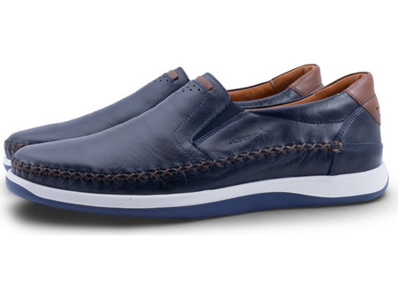 24008 Boxer Ανδρικά Loafers ΜΠΛΕ
