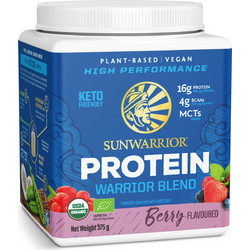 Sunwarrior Protein Warrior Blend Berry Shortcake Φυτική Πρωτεΐνη 375gr