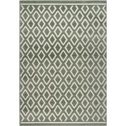 Beauty Home Πατάκι Vibe Art 9573 67x150 Mint White Μέντα Λευκό