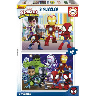 Παιδικό Puzzle Educa Spidey Amazing Friends 2x48 Κομμάτια