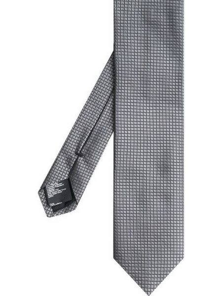 BOSS MEN SILK TIE H-TIE DARK GREY