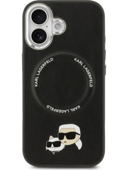 Karl Lagerfeld Back Cover Δερμάτινο / Πλαστικό / Σιλικόνης Μαύρο (iPhone 17) KLHMP17SPSMLRKCK