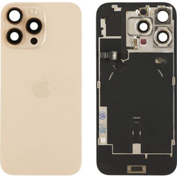 Γνήσιο Πίσω Γυαλί με NFC Flex/Flash & Camera lens για iPhone 16 Pro Max - Desert Titanium - Original Pulled