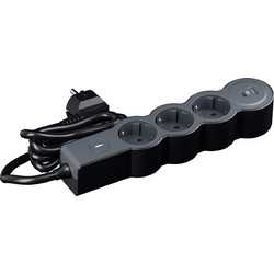 Legrand SurgeArrest 3 Outlets,USB A + C, 1.5m Cable Black