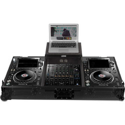 UDG Flight Case U91086BL CDJ-3000/A9 BK (Laptop Shelf + Wheels) - UDG